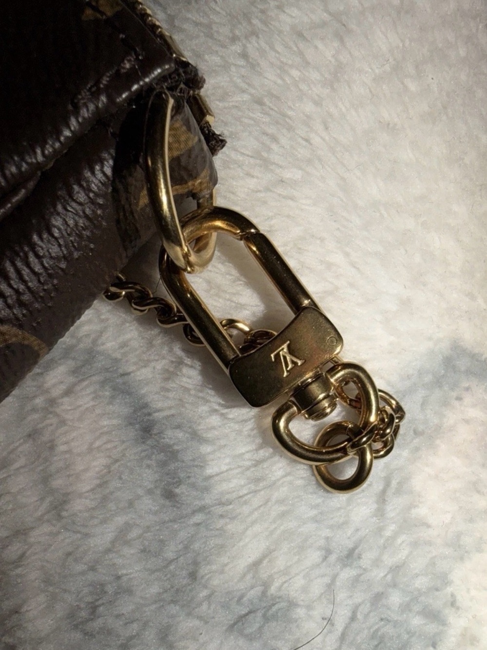 Louis Vuitton Brown Monogram Canvas Mini Pochette with Colorful Car Print - Picture 5 of 6